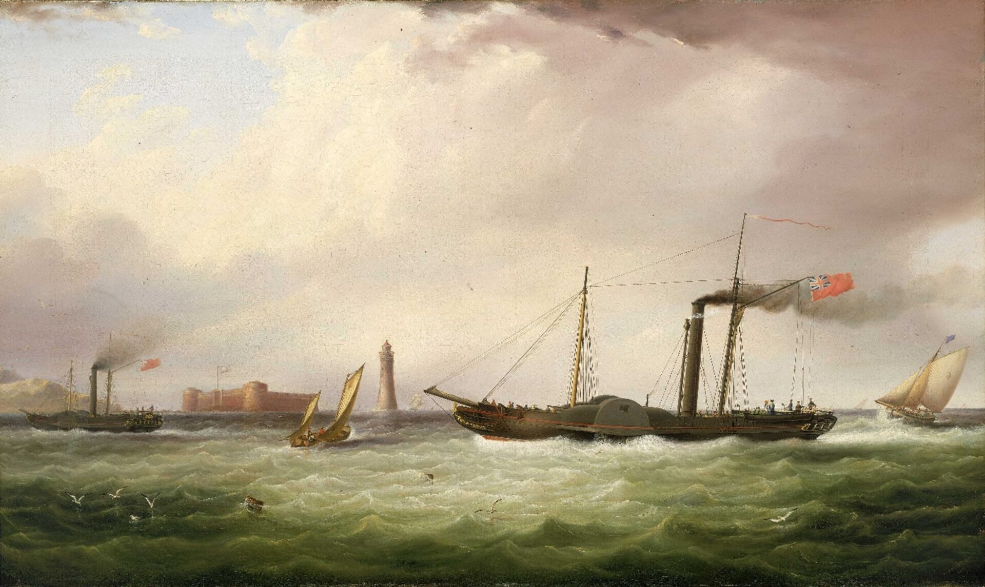 Samuel Walters, The Paddle Steamer ‘Ariel’ (1831). Wikimedia Commons.