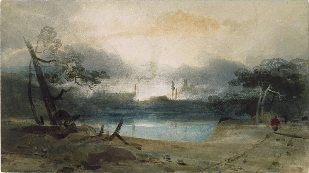 John Sell Cotman, Bedlam Furnace near Irongate in Shropshire [incorrectly titled] (c. 1802). Private collection.