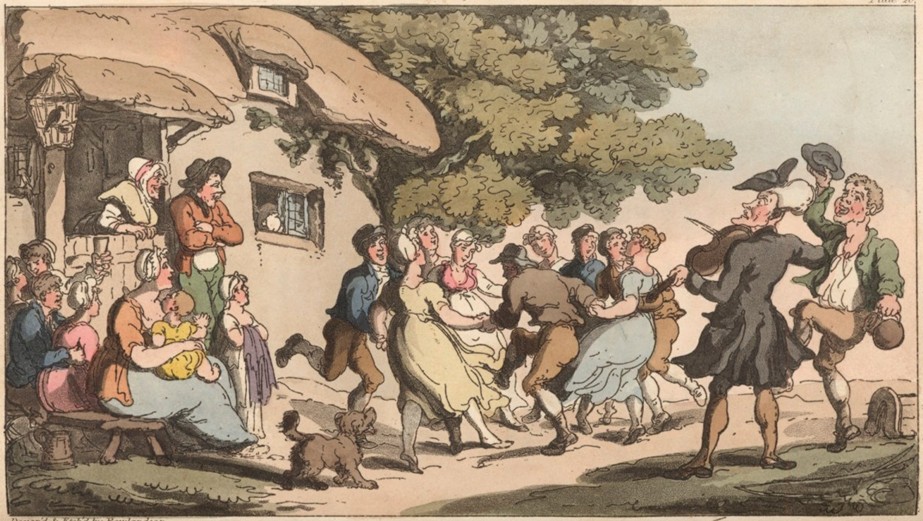 Thomas Rowlandson, Rural Sport, in The Tour of Doctor Syntax in search of the Picturesque (1812). Royal Academy.